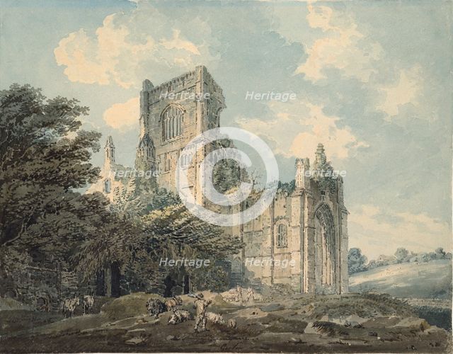 Kirkstall Abbey, Yorkshire, c1790-1802. Artist: Thomas Girtin.