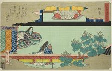Kiritsubo, from the series "Fifty-four Chapters of the Tale of Genji (Genji monogatari..., 1852. Creator: Ando Hiroshige