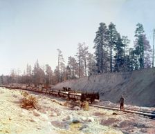 Kirosskii quarry, 1915. Creator: Sergey Mikhaylovich Prokudin-Gorsky