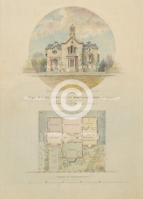 Kirri Cottage for Julia Jackson Davis, 1849. Creator: Alexander Jackson Davis.