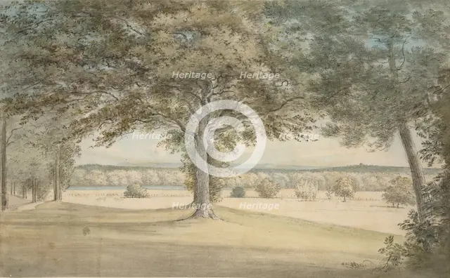 Kirtlington Park, 9 October 1783. Artist: John Baptist Malchair.