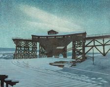 Kiruna mine under the snow. Creator: Lindh, Bror (1877-1941)