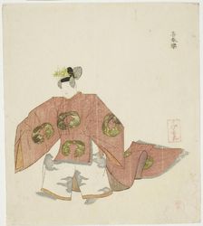 Kishunraku, from an untitled series of No plays, 1823. Creator: Takashima Chiharu