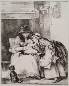 Kissing the Bairn, c1810s. Creator: David Wilkie