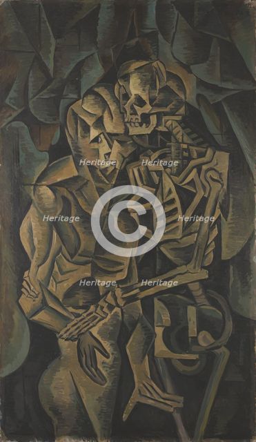 Kiss of a Death, 1912. Creator: Kubista, Bohumil (1884-1918).
