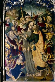 Kiss of Judas table of the Caparroso altarpiece, altar donated to the Cathedral by Pedro Marcil…
