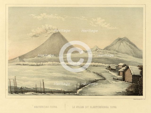 Klyuchevskoi  Volcano, 1856. Creator: Ivan Dem'ianovich Bulychev.