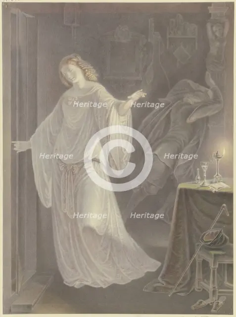 Klärchen and Brackenburg, mid-19th century. Creator: Ferdinand Fellner.