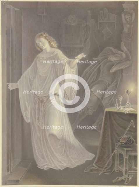 Klärchen and Brackenburg, mid-19th century. Creator: Ferdinand Fellner.