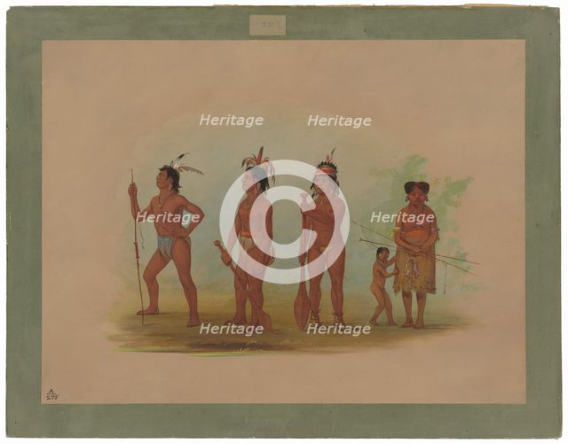 Klatsop Indians, 1855/1869. Creator: George Catlin.