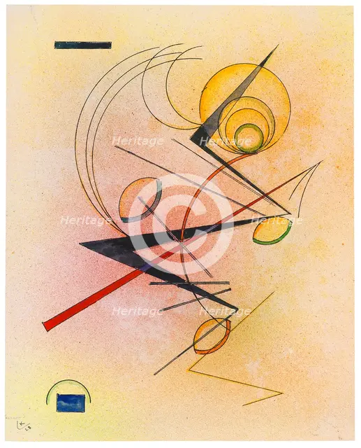 Kleines Warm, 1928. Creator: Kandinsky, Wassily Vasilyevich (1866-1944).