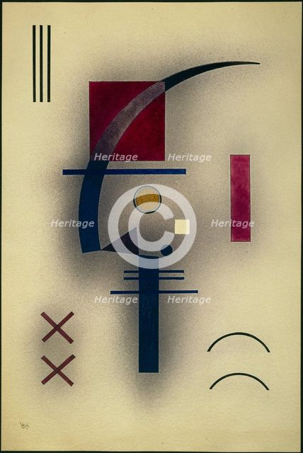 Kleines Weiss (Small White), 1928. Creator: Kandinsky, Wassily Vasilyevich (1866-1944).