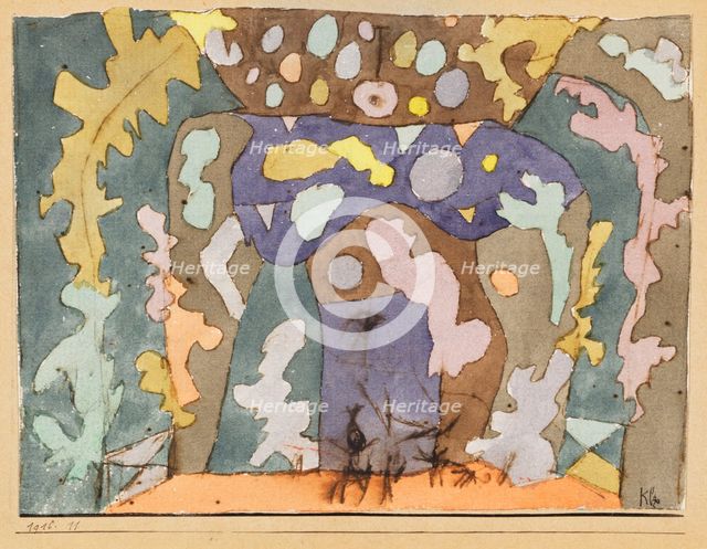 Kleines Bühnenbild (Small stage set), 1916. Creator: Paul Klee.