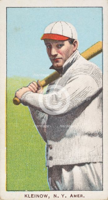Kleinow, New York, American League, from the White Border series (T206) for the America..., 1909-11. Creator: American Tobacco Company.