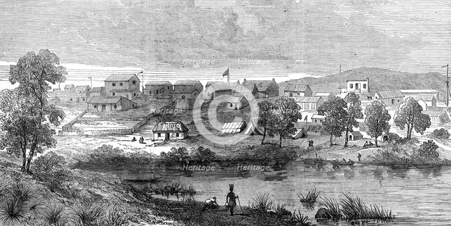 Klipdrift, at the Diamond Diggings, South Africa, 1872. Creator: Unknown.
