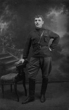 Kruchin Vitaly Mikhailovich in the editorial office of the newspaper "Forward"..., 1920s. Creator: Unknown