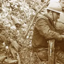 Krupp trench, Hill 140, Artois, northern France, c1915-c1916