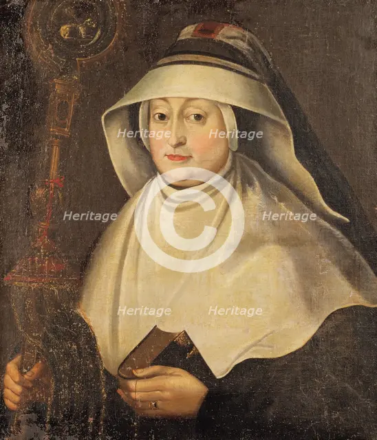 Krystyna Eufemia Radzivill (1598-1657), Abbess at the Benedictine convent in Nesviz. Creator: Unknown.