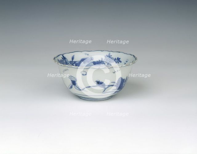 Kraak blue and white bowl with birds and flowers, Ming dynasty, China, 1560-1580. Artist: Unknown