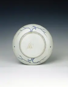 Kraak dish with birds on bare branches, Ming dynasty, China, c1580-1600. Creator: Unknown