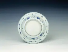 Kraak dish with figure on horseback, Ming dynasty, China, 1560-1580. Creator: Unknown