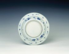 Kraak dish with figure on horseback, Ming dynasty, China, 1560-1580. Creator: Unknown