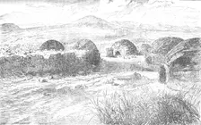 Kraal where Prince Louis Napoleon and his party off-saddled and were fired at c1880