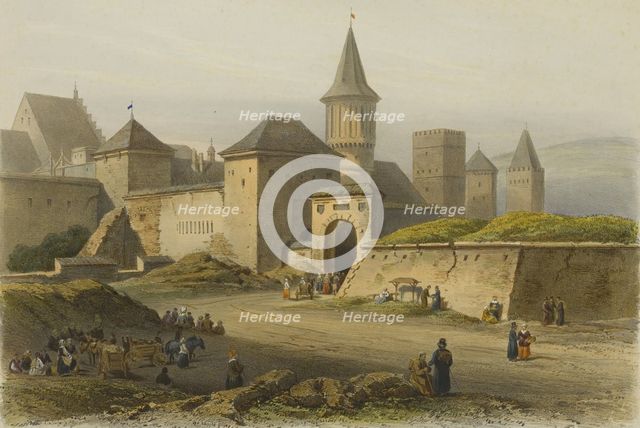 Krakow Slawkowska Gate (Brama Slawkowska), c1850.