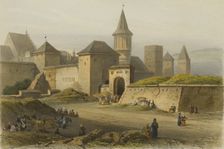 Krakow Slawkowska Gate (Brama Slawkowska), c1850
