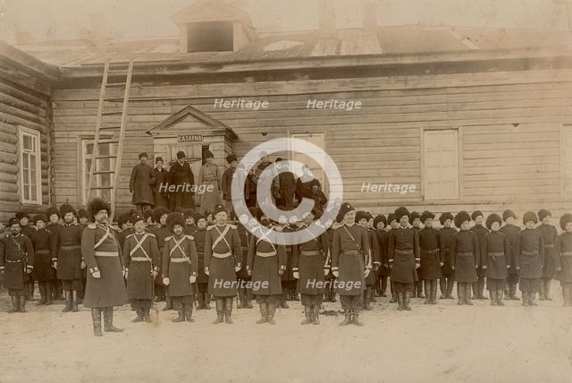 Krasnoyarsk Cossack cavalry sotnya, 1880. Creator: Unknown.