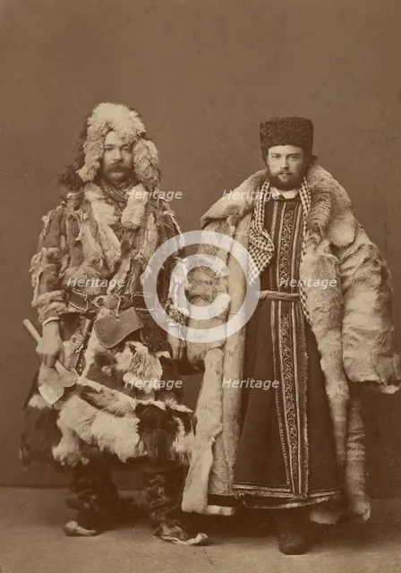 Krasnoyarsk merchants at the fair in Nizhny Novgorod, 1860-1870. Creator: Andrei Osipovich Karelin.