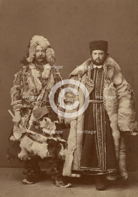 Krasnoyarsk merchants at the fair in Nizhny Novgorod, 1860-1870. Creator: Andrei Osipovich Karelin.