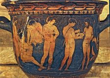 Krater representing soldiers healing their wounds