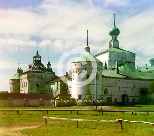 Kremlin from the northeast, Rostov Velikii, 1911. Creator: Sergey Mikhaylovich Prokudin-Gorsky.