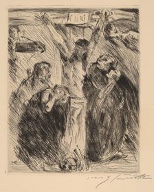 Kreuzigung, nach dem Altarbild in Tölz (Crucifixion, after the Altarpiece at Tölz), 1921-1922. Creator: Lovis Corinth