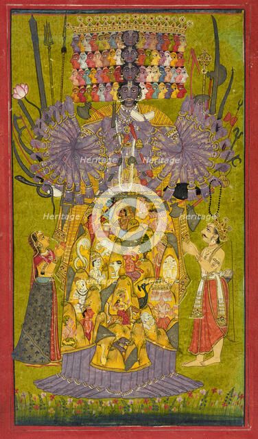 Krishna Vishvarupa, ca. 1740. Creator: Unknown.