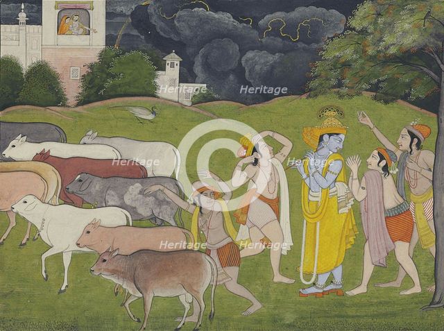 Krishna and the Call of the Flute, c. 1790.