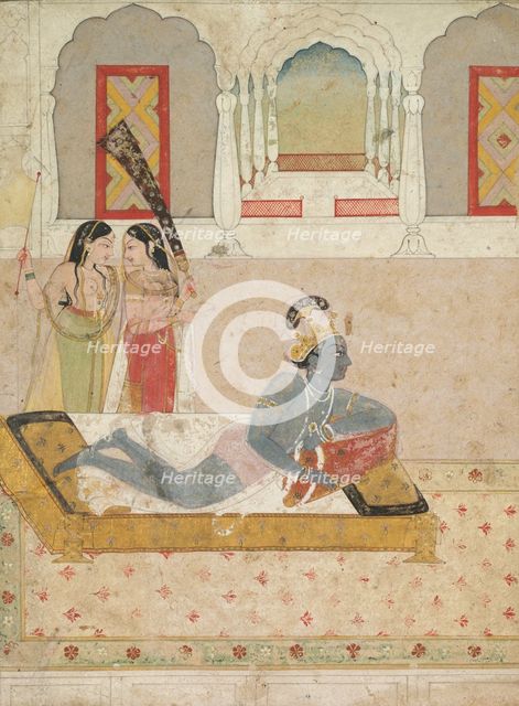 Krishna Awaiting Radha, c. 1750-1760. Creator: Unknown.