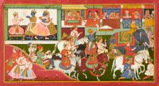 Krishna bids farewell, folio from a Bhagavata Purana, ca.1680-1690. Creator: Unknown