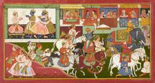 Krishna bids farewell, folio from a Bhagavata Purana, ca.1680-1690. Creator: Unknown
