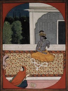 Krishna discards his garland, c1800