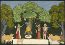 Krishna entertains his companions, ca. 1760-1765. Creator: Unknown