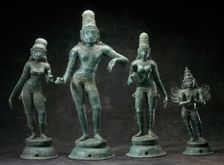 Krishna Rukmini Satyabhama Garuda, late 12th-13th century. Creator: Unknown