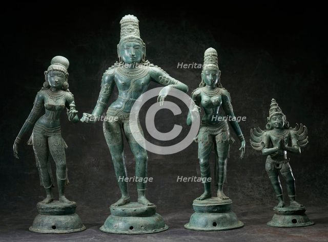 Krishna Rukmini Satyabhama Garuda, late 12th-13th century. Creator: Unknown.