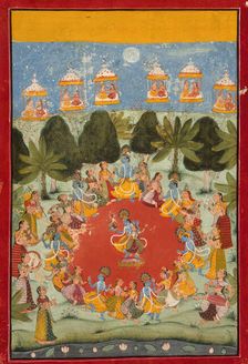 Krishna's Dance of Delight (Rasa Lila), between c1675 and c1700. Creator: Unknown