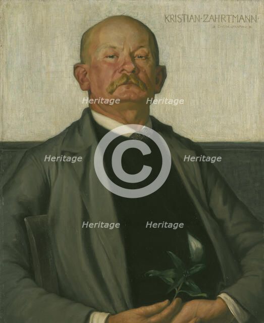 Kristian Zahrtmann,the Danish Painter, 1896. Creator: Johan Rohde.