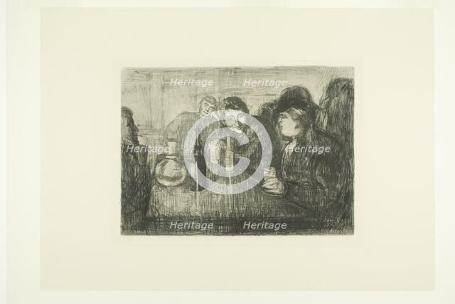 Kristiania Bohemians I, 1895. Creator: Edvard Munch.