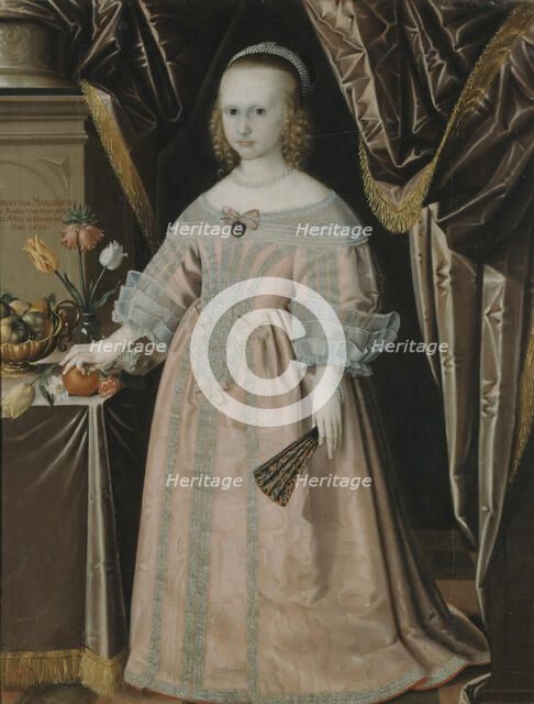 Kristina, 1645-1705, Princess of Baden-Durlach, Duchess of Saxe-Gotha, 1651. Creator: Anon.