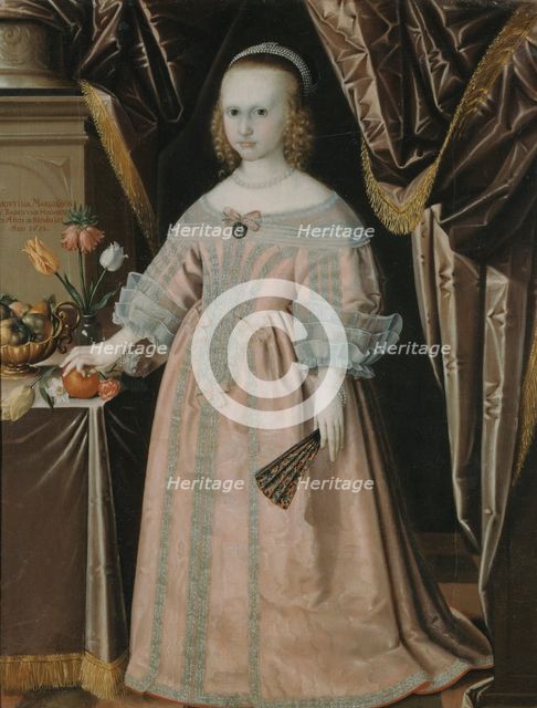 Kristina, 1645-1705, Princess of Baden-Durlach, Duchess of Saxe-Gotha, 1651. Creator: Anon.
