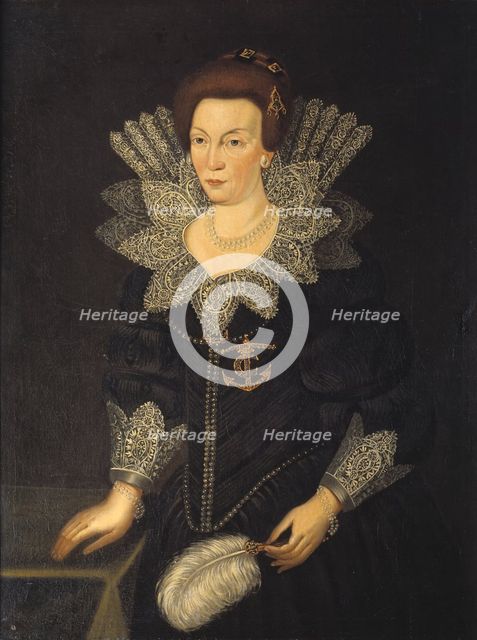 Kristina, i.e. (1573-1625), princess of Holstein-Gottorp, queen of Sweden,  married..., 17th century Creator: Anon.